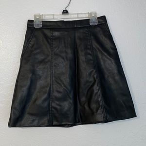 Black H&M Leather Skirt